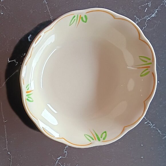 Rare Vintage Set of 3 Grindley Creampetal Hand Painted Fruit Dessert Bowls MCM - Picture 3 of 7